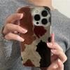 Vintage Splicing Color Blocks Clear Phone Case For iPhone 17 16 15 14 13 12 11 Pro Max 17 Air XS XR X 7 8 Plus Soft Cover