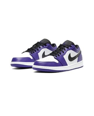 Air 1 Low Nero/Viola Court/Bianco Sneakers Retro da Uomo 553558-500