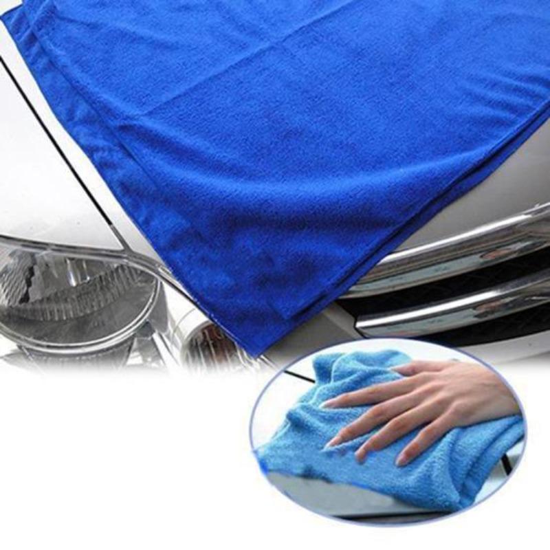 Velká čistící utěrka na auto z mikrovlákna Měkká absorpční mycí prachovka do auta
