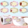 250pcs Vintage Floral Jar Label Stickers Roll Retro Flower Paper Decals Blank Gift Sticker Photo Album Journal Candy Bottle Tags