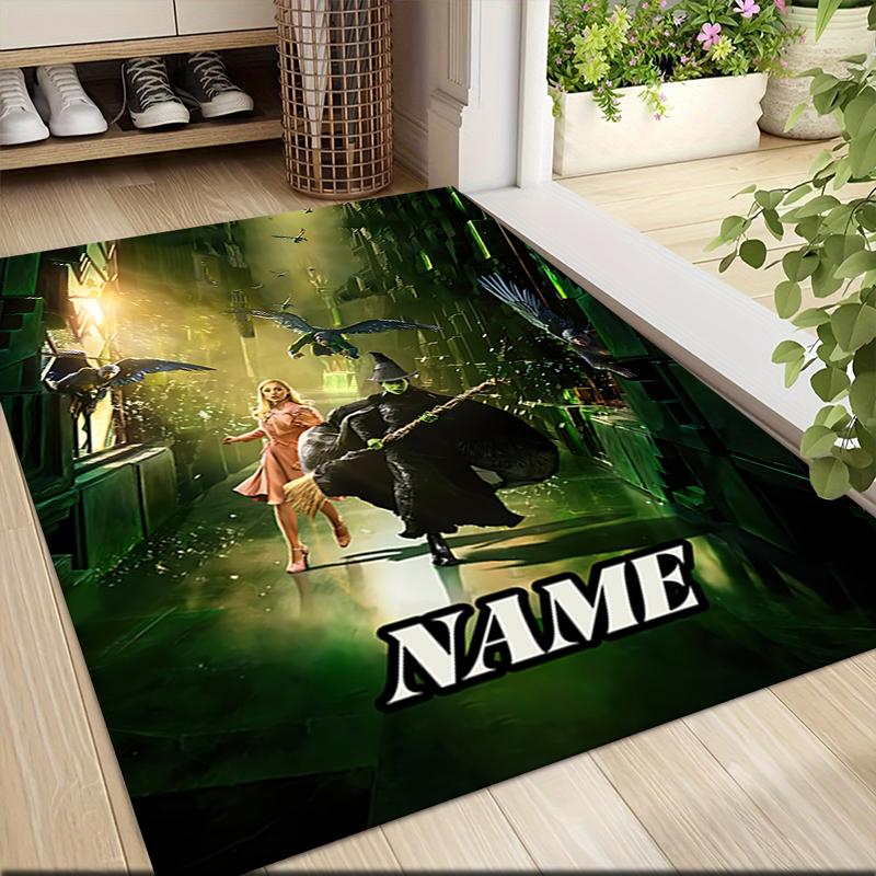Custom Name Magic City Carpet Rug Customizable Soft Washable Anti-Slip Home Living Room Sofa Mats Personalized Rug. 0909329