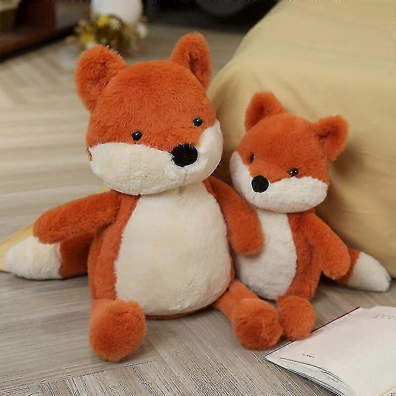 35-90cm Soft Fluffy Fox Plush Toy Cute Cartoon Animal Fox Stuffed Doll Girls Lover Valentine's Gift Kawaii Sofa Decor Pillows