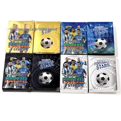 Premier League Star Celebrity Gold Foil Card Collection - 55 English Gold, Silver, Black, and Colorful Cards In Stock