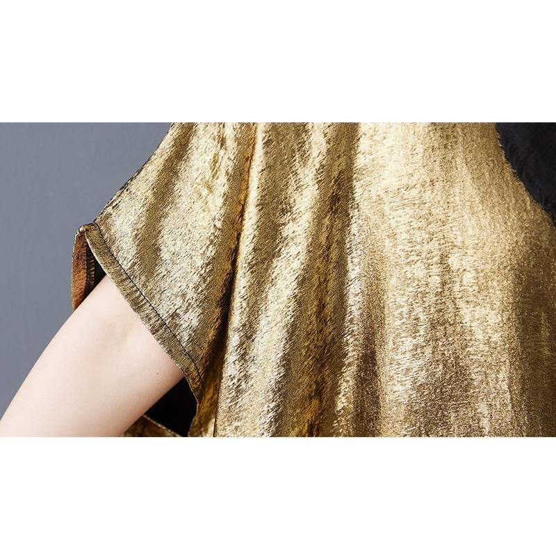 DIMANAF New 2026 Women Plus Size Summer Long Dress Loose Oversize Maxi Elegant Fashion Casual Lady Dress