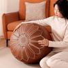 Waterproof Pumpkin Pouf Cover Round Sofa Stool Cover Storage Leg Bench  Meditation Use