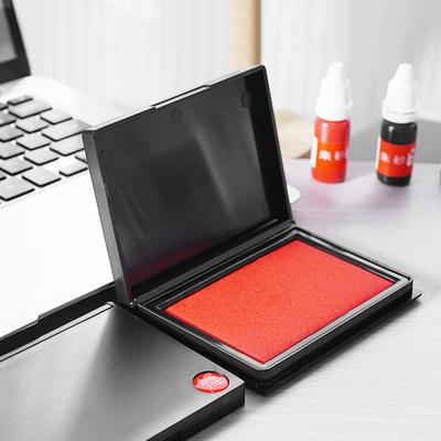 Yeniden Kullanılabilir Damga Pedi Taşınabilir Mürekkep Pedi Hızlı Kuruyan Mürekkeple Kauçuk Metal Ve Ahşap Damgalarla Çalışır Ofis Ve El İşi İçin Keçe Ped