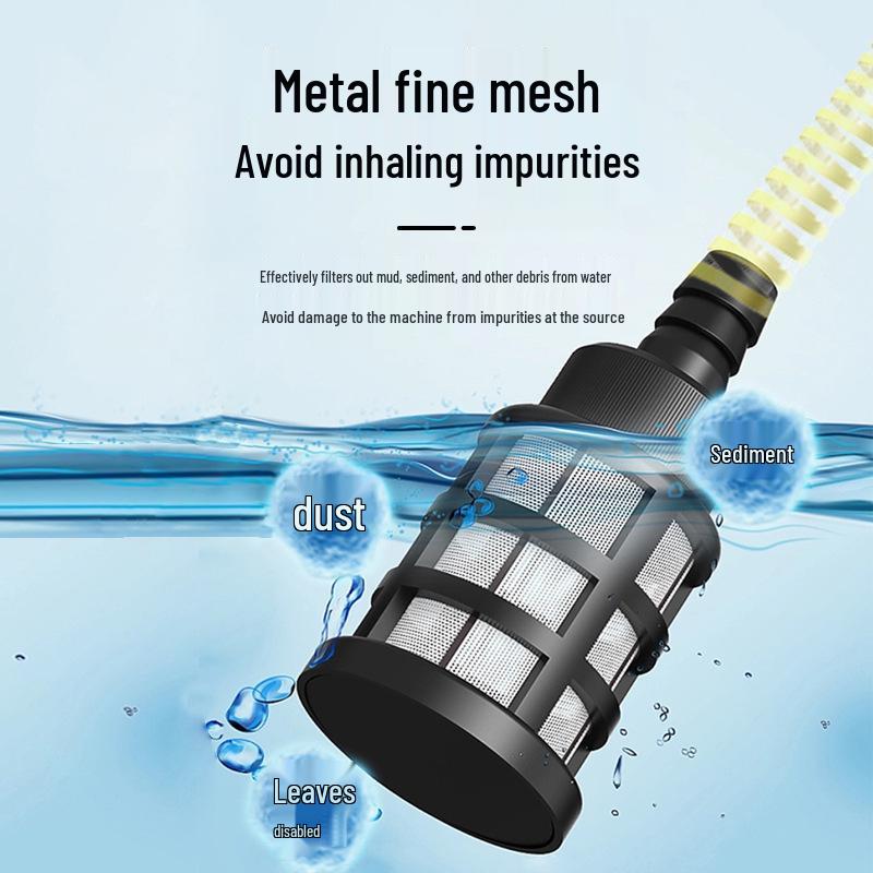 Portable Wireless Lithium Battery Car Washer: 10-Setting High-Pressure Water Gun with Six-in-One Head
