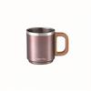 Captain Stag Outdoor Cup Double Stainless Steel Mug 220ml Wooden Pattern Mauve Pink Cs Charmant Uh 2032