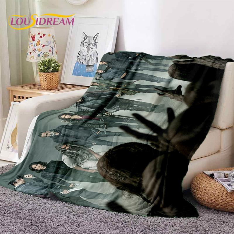 The Walking Dead Lincoln TWD Coperte Morbide, Coperta Plaid Calda Coperta Confortevole per Picnic Letti Divano Camera da Letto Casa Regalo