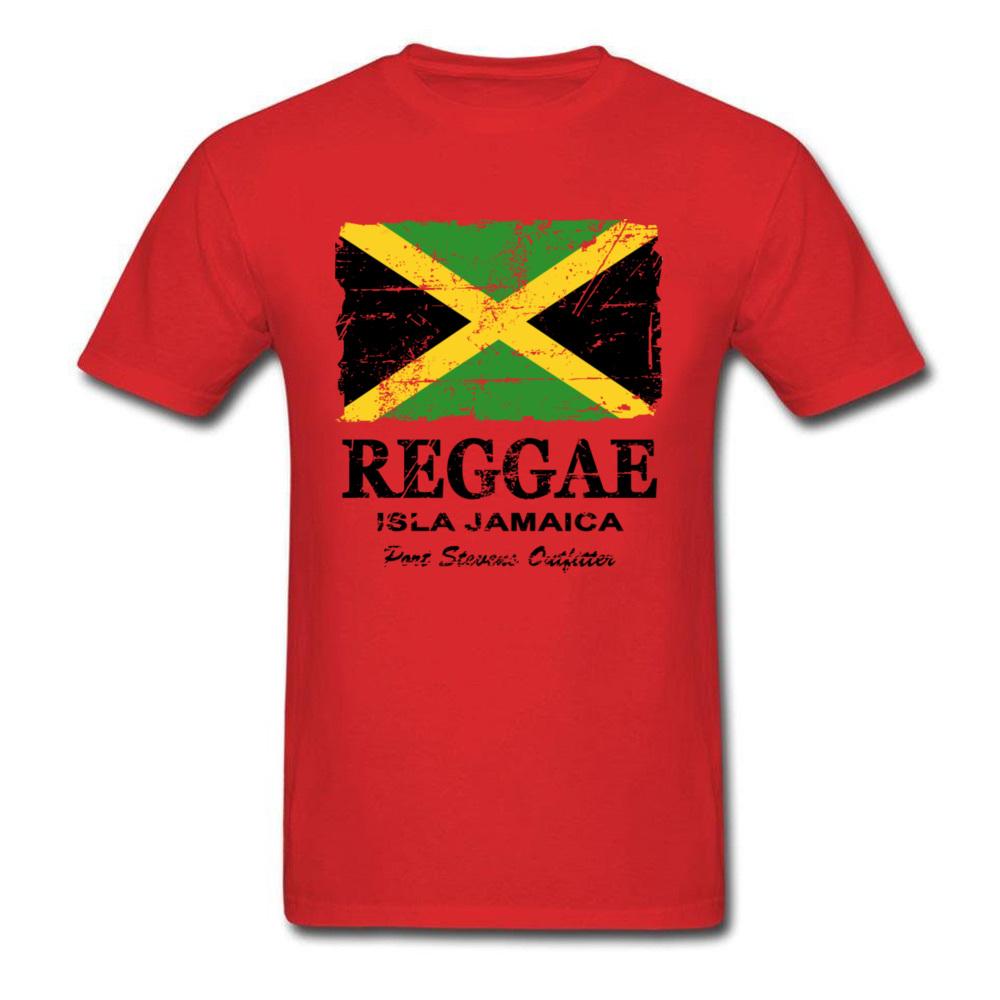 Reggae Jamaica Flag Tshirt Vintage Tops Men T Shirt Cotton Clothing O Neck Tees Summer Team Tshirt Custom White Shirts