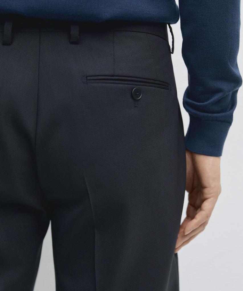 Masimodutti Wool Blend Suit Pants