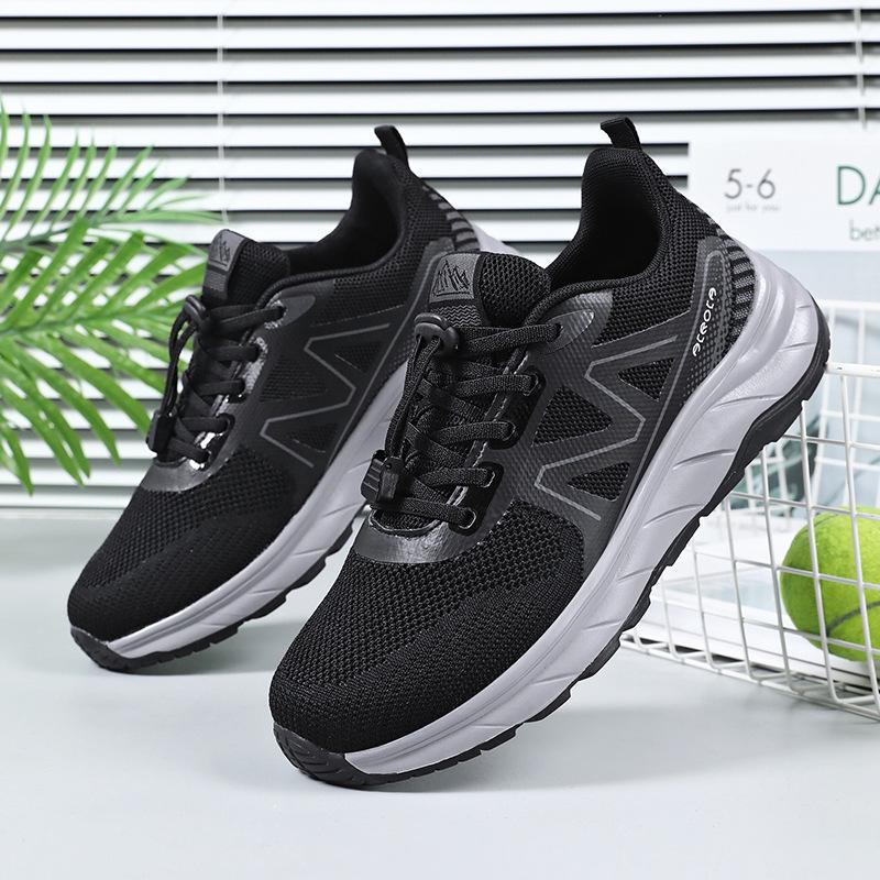 Spring Lightweight Non-Slip Sneakers for Middle-Aged and Elderly Women - Comfortable, Breathable Soft Sole Walking Shoes