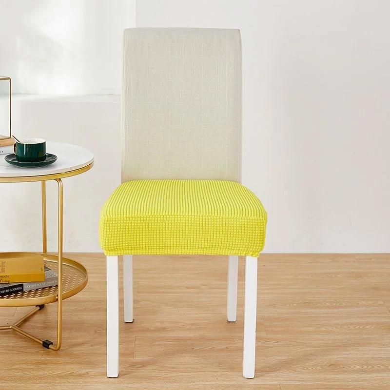 Universal Elastic Thick Seat Covers for Slipcovers for Dining Room Hotel Chair Protector Chair Cover Stretch Chair Case Pad