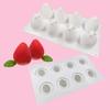 Shaped Fondant Mousse Cake Mold Diy Chocolate Silicone Baking Tools Cheesecake Candy Decorating 3D Strawberry