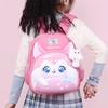 Little Car Rabbit Cartoon Backpack With Plush Pendant Oxford Cloth Bag School