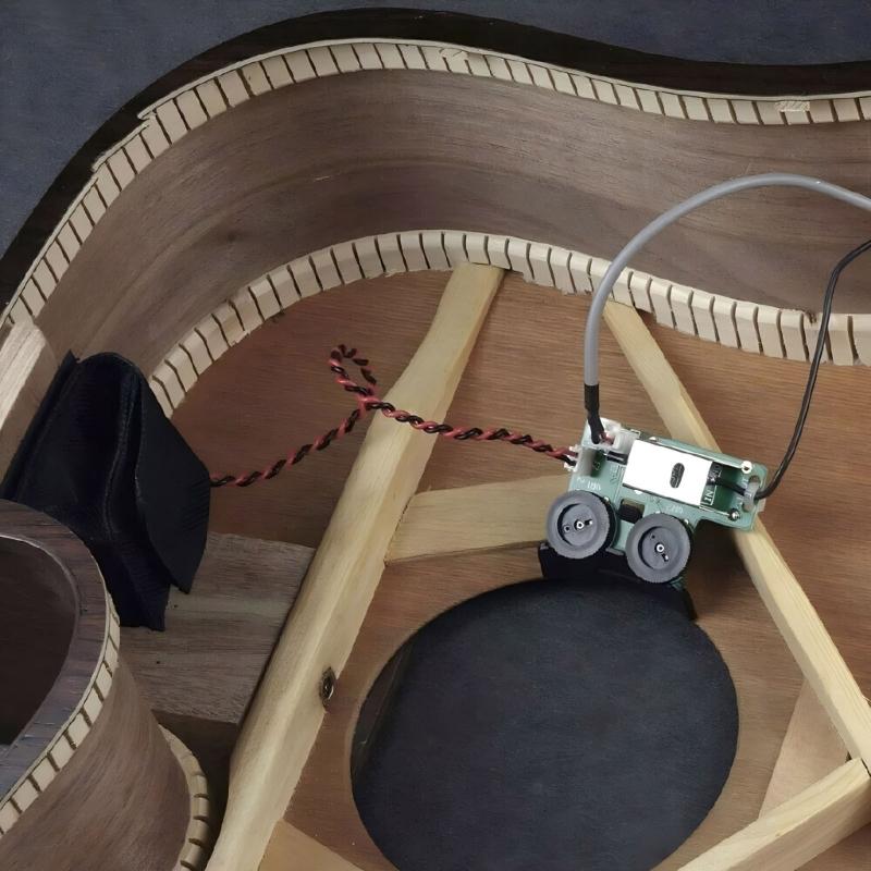 VT1 Acoustic Guitar Pickup System With Mic Beat Board Tail Nail Pickup Soft Piezo Equalizer System Guitar Accessories