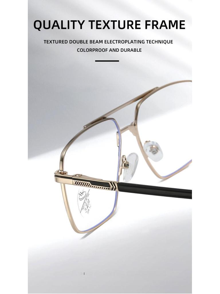 2024 Men's Anti-Blue Light Metal Glasses: Anti-Radiation Optical Frames