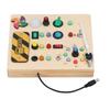 Light Sensory Board Learning Windmill Pattern Hand Eye Coordination Wooden Educational Switch