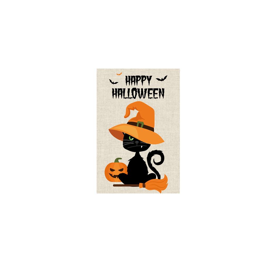 Halloween Welcome Garden Flag Double Sided For Indoor Yard Flag 17.7inx11.8in