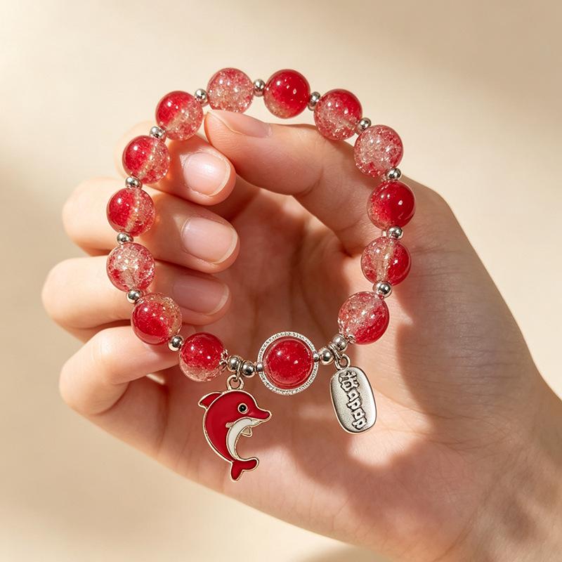 Summer Special Two-Tone Glass Beads Floral Bracelet – Luxurious & Soft Design for Women and Students
