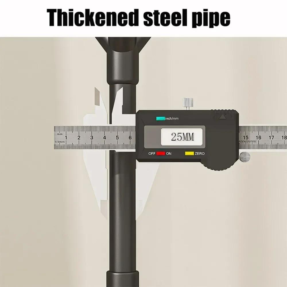 Double-pole Coat Rack Elevated Design Floor Standing Modern Minimalism Clothes Rack Sponge Holder Metal Dustproof Clothing Rack