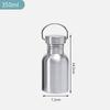 350/500/600/750/1000ml Edelstahl Fahrrad Wasserflasche Fitness Einwandige Wasserflasche Auslaufsicher Tragbarer Sportkessel