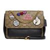 New Klare Artificial Leather Flap Bag Shoulder Bag Crossbody Bag Medium Size Women's Dark Khaki CC152-IME7V