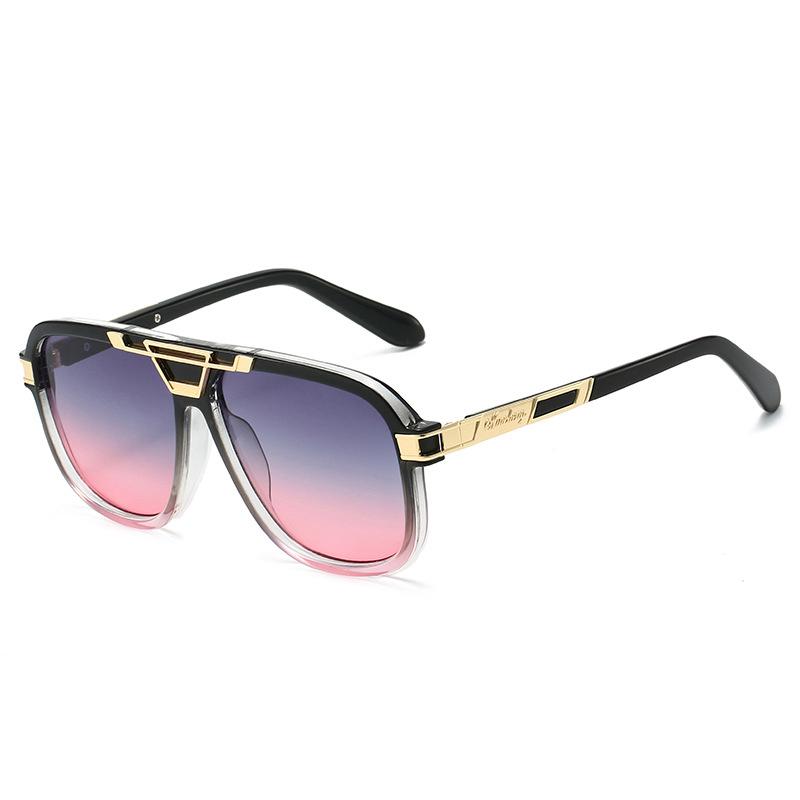 New Style of Personalized Double Beam Sunglasses Fashionable Women's Sunglasses Women's Ultraviolet Car Sunglasses