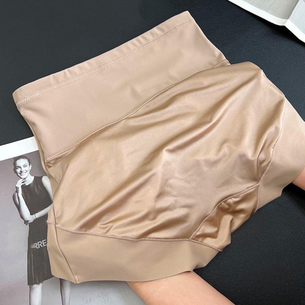 Ice Silk Tummy Control Underwear High Waist Butt Lifting Briefs Body Shaping Panties  Daily