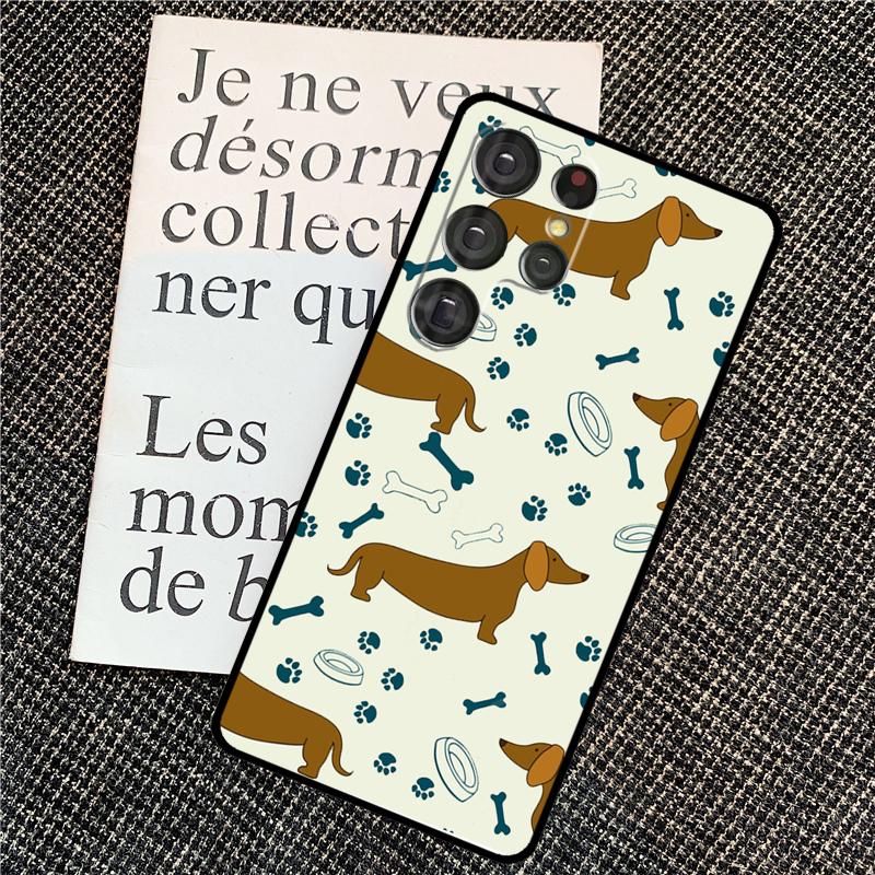 Sausage Dog Dachshund Quotes Case For Samsung Galaxy S24 S25 Ultra S20 S21 S22 S23 Ultra S9 S10 Plus S25 FE Back Cover