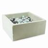 Dry Pool 90x90x40 Velvet Soft Light Mint with 400 Balls: Pearl, Light Mint, Metallic Graphite
