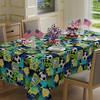 Soccer Graffiti Trophy Rectangle Tablecloth for Table Decor Sport Game Day Soccer Party Football Table Cloth Holiday Party Decor