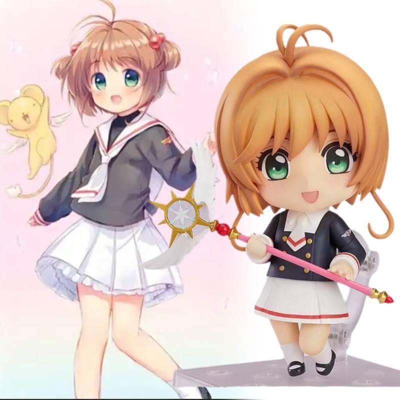 Sakura Captor Card Haruno Sakura Figurine School Uniform Jk Movable Swap Face