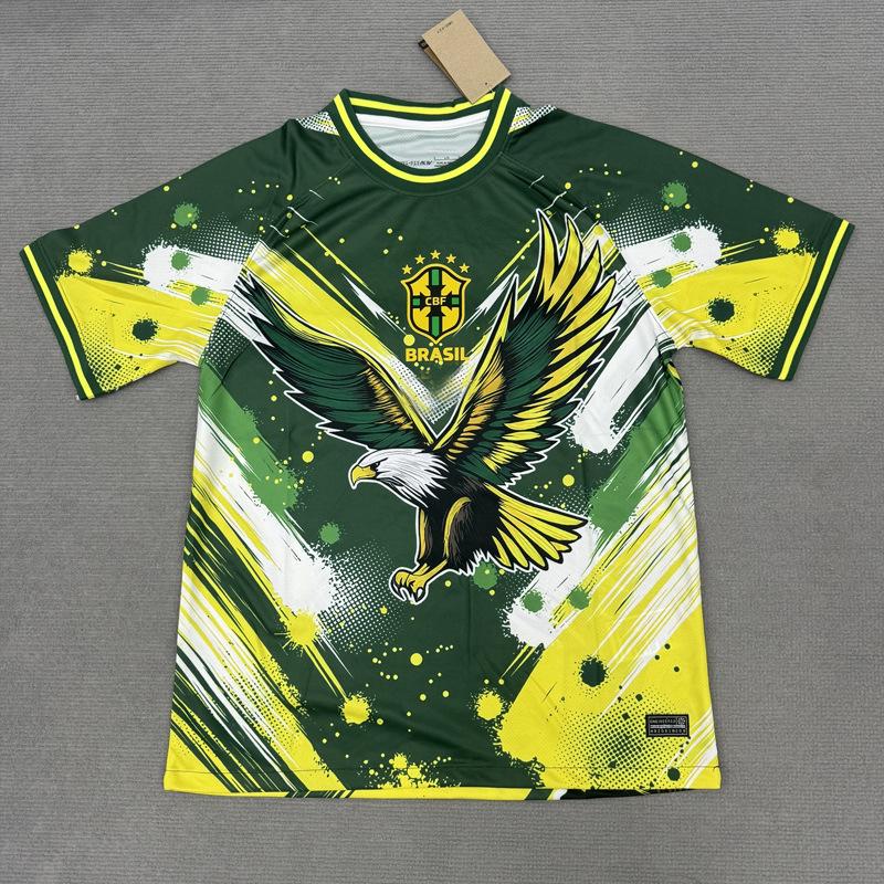 New Brazil Special Edition Jersey: Peace Dove Cartoon T-shirt with Star Player Number