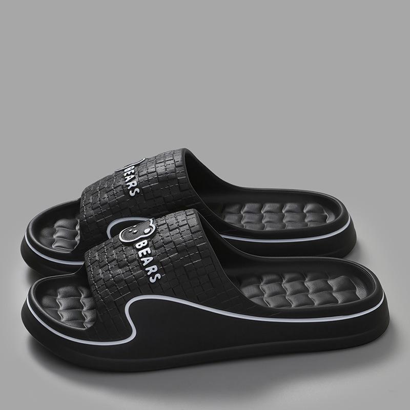 Summer Slide Slippers Women Men New Anti-Slip Bathroom Home Slippers Indoor House Shoes Shower Sandals
