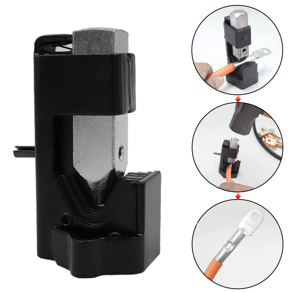 Universal Electrician Wire Terminal Battery Crimping Plier DIY Connect Spring Loaded Welding Lug Tool Auto Durable Cable Hammer