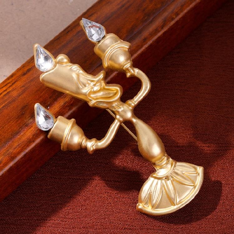 Broche Portalámparas Tale Lumiere Joyería de Aleación Resistente Con Acento Esmaltado Para Ocasiones Especiales