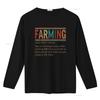 Farming Noun Definition Funny Farmer Farm Lover S T Shirt Vintage Washed Soft Designer Clothes Unisex Homme