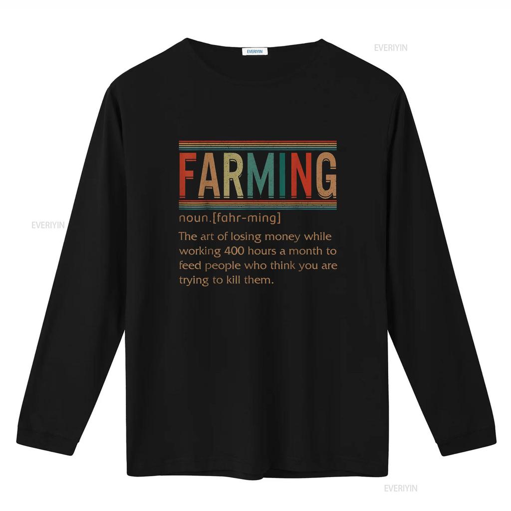 Farming Noun Definition Funny Farmer Farm Lover S T Shirt Vintage Washed Soft Designer Clothes Unisex Homme