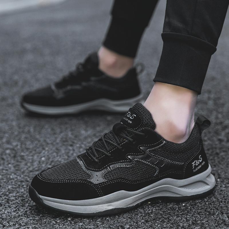 Shoes Men's 2025 Autumn New Lightweight Non-slip Trend All-match Casual Soft Bottom Shock Absorption Running Sports