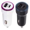 12-24V USB Type C Car Charger Universal 20W Fast Car Phone Charger Cigarette Lighter Adapter Socket for iPhone for Samsung