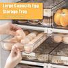 Clear Container For Egg Fridge Drawer Organizer Refrigerator Storage Bins Pull Out With Handle Kitchen Shelf Holder Storage Box