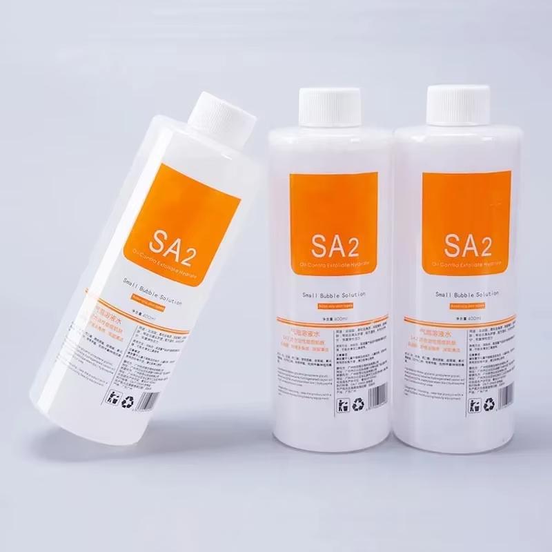 

3 бутылки AS1 Гидро Аква Пилинг Раствор Уход за кожей лица Сыворотка для лица Для Гидродермабразии Аппарат для маленьких пузырьков Глубокая очистка кожи 3pcs SA2