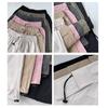 GMXIA Women's Fashion Casual Solid Color Print High Waist Pants & Capris
