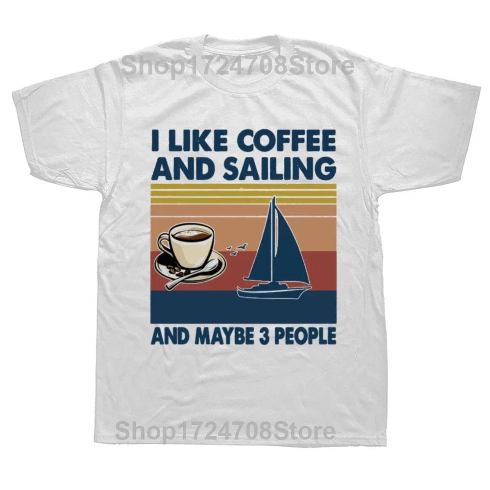 Funny I'd Rather Be Sailing Sail Boat Sailboat Sailor T Shirts Summer Graphic Streetwear Short Sleeve Birthday Gifts T-shirt Men