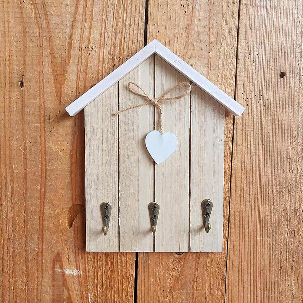 Holder with Hooks Home Decor Hanger Wall Mounted for Office Hallway