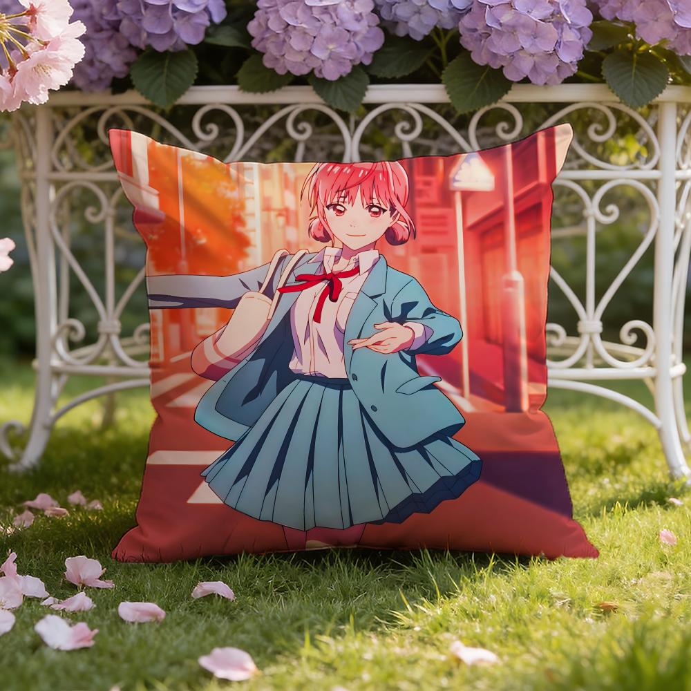 Anime B-Blue B-Box Cushion Cover Home & Car Dual-Scene Pillow Cover: Reversible for Premium Comfort