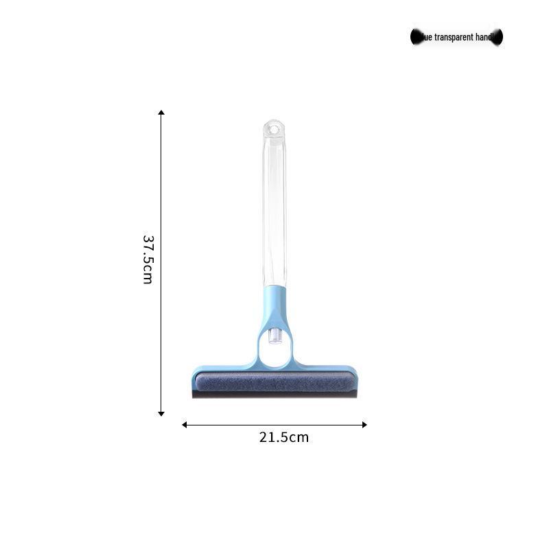 4-in-1 Double-sided Window Cleaner with Spray, Extendable Handle & Scraper for Glass and Mirrors