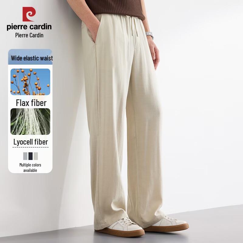 Pierre Cardin Men s Lyocell Linen Straight Casual Pants M/170