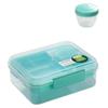 1 szt. Przenośny Dzielony Lunchbox Piknikowy Pojemnik na Sałatkę i Owoce Ręczny Pojemnik na Posiłek dla Dojeżdżających Pojemnik do Przechowywania Żywności dla Studentów